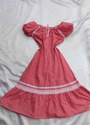 Винтажное очаровательное платье