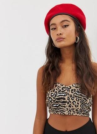Кроп-топ бандо  в лео-принт 🐅/ s
