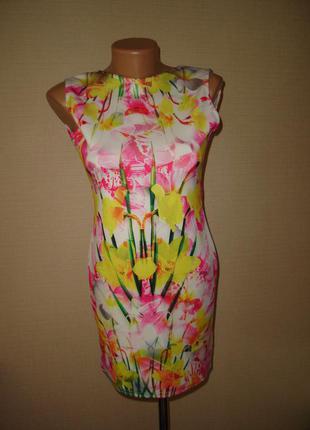 Яскраве плаття, р 10 (xs-s) в ідеалі, зроблено в англії