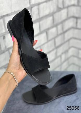 Босоніжки жіночі натуральна замша