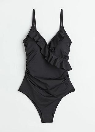 Новий суцільний купальник shape утягуючий ефект h&m з чашками 💙💛 сток