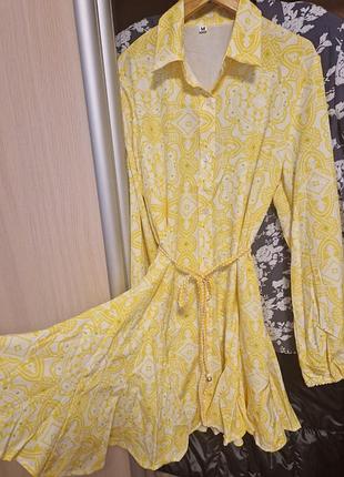 Легкое платье на пуговицах