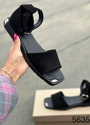 Босоножки женские натуральная замша