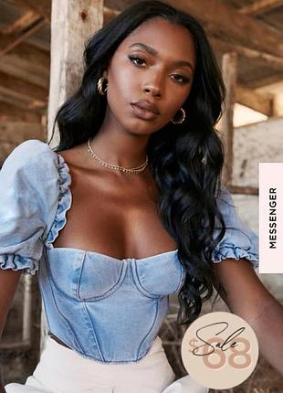 Очень красивый стильный топ denim