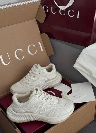 Шкіряні кросівки гуччі люкс