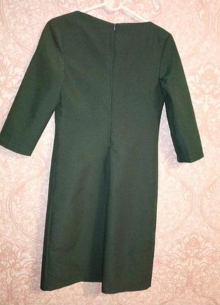 Платье тёмно-зеленое) 3