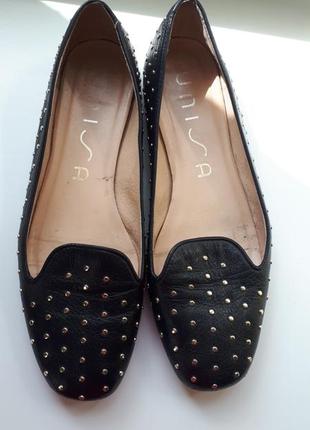 Кожаные туфли балетки 38р