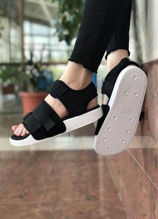 Женские босоножки адидас  adidas sandals  black7 фото