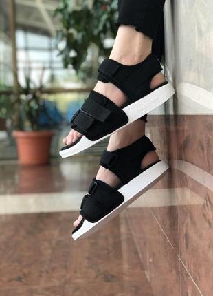Женские босоножки адидас  adidas sandals  black5 фото