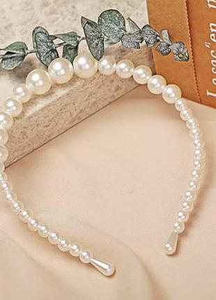 Обруч с жемчужинками