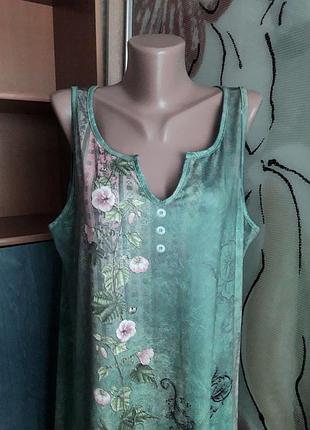 Идеальное летнее стрейчевое платье, 50-52-54, искусственный шёлк