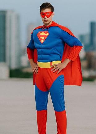 Дорослий чоловічий костюм спайдермен з мʼязами