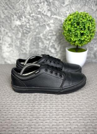 Vans кроссовки кеды 39 размер спортивные кожаные черные