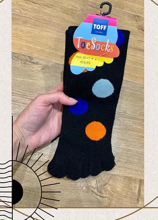 Чорні гетри носки на пальці високі шкарпетки підколінки чорні y2k