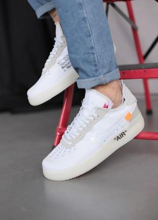 Чоловічі кросівки найк nike air force 1 x off-white white
