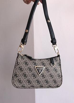 Сумка міні guess- класична,на плече,бежева