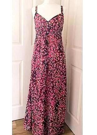 Шифоновое платье макси в принт высокий рост