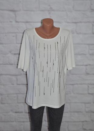 Футболка свободного кроя декорирована бисером "gerry weber"