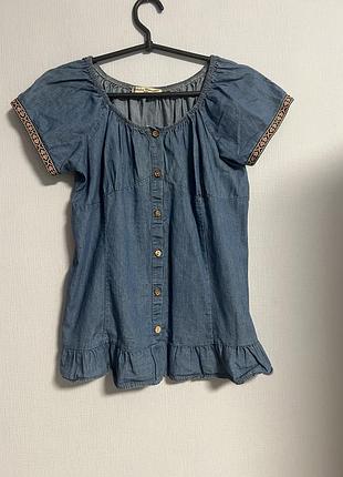 Футболка блуза джинсова
