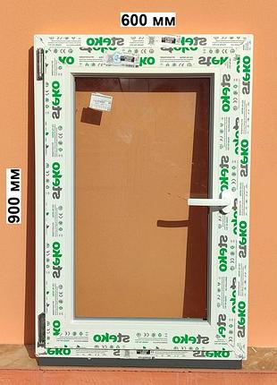 Тепле вікно steko 600 х 900 мм  3-скла+ аргон ліве