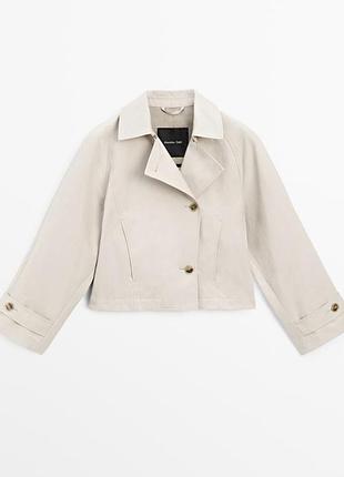 Короткий тренч massimo dutti
