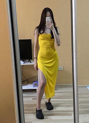 Сукня жовта на м-л