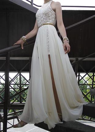 Вечернее платье дизайнерской ручной работы