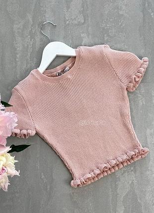 Топ в рубчик zara