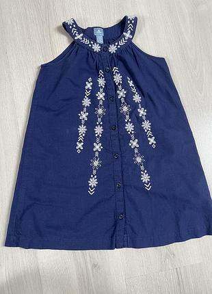 Вишите бавовняне плаття від gap