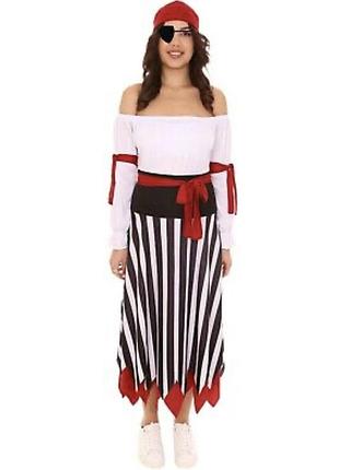 Жіночий костюм піратки р s-m карнавальное платье пиратки