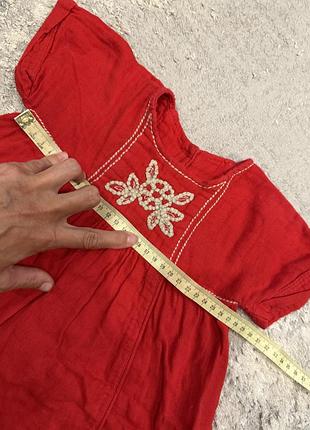 Платье красное zara 3