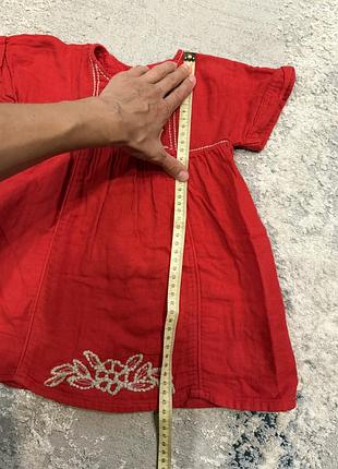Платье красное zara 4