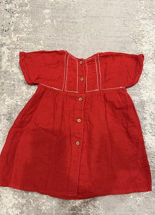Платье красное zara 2