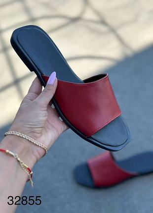 Шльопанці жіночі натуральна шкіра