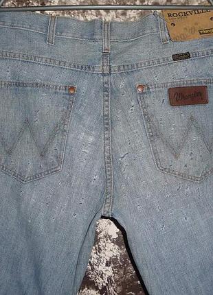Винтажные редкие "wrangler" rockville slim fit men's jeans w34 l34 пояс-91см.