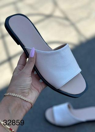 Шльопанці жіночі натуральна шкіра