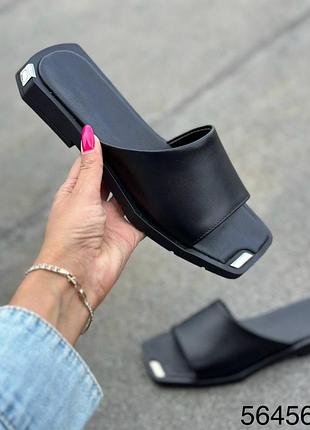 Шлепанцы женские натуральная кожа