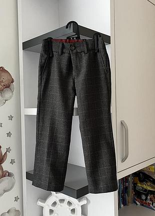 Брюки next на хлопчика 4 роки, брюки у клітинку