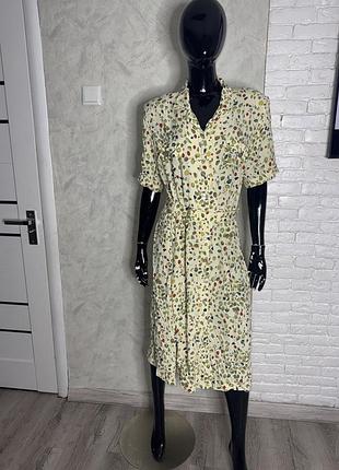 Вінтажна сукня на ґудзиках плаття з перламутровими ґудзиками вінтаж xxxl 54р