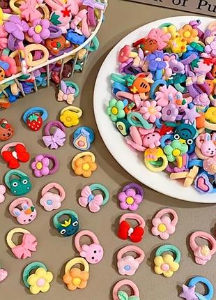 Набір резинок/гумок для волосся, 10шт , 3вида