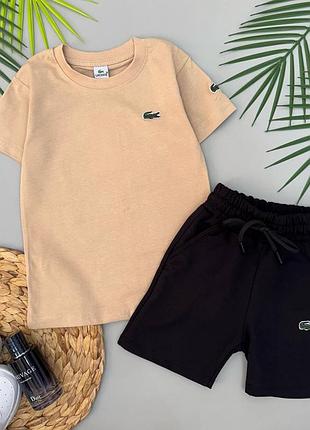 Костюм на хлопчика lacoste футболка+шорти