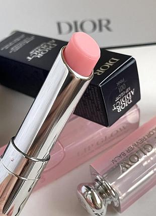 Оригінал. зволожуючий бальзам для губ christian dior addict lip glow 3,2 г 👉🏻відтінок 001