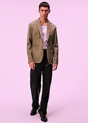 Легкий піджак кольору оливи