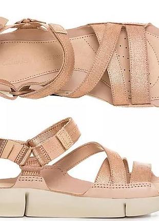 Р.38 clarks женские кожаные сандалии оригинал