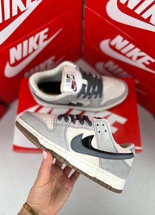 Жіночі кросівки nike sb dunk 85 double swosh grey