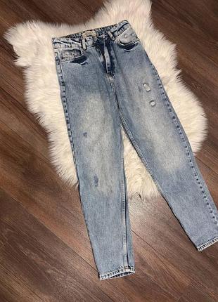 Джинси мом висока посадка