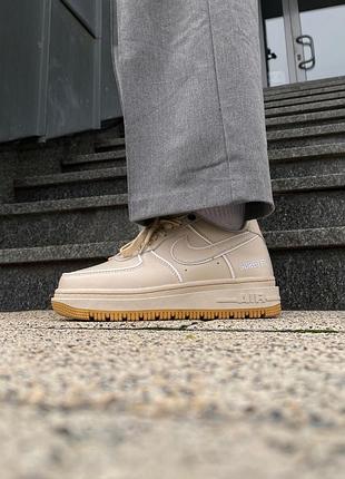 Кроссовки nike air force 1 low gore-tex beige