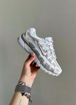 Nike p-6000 white grey