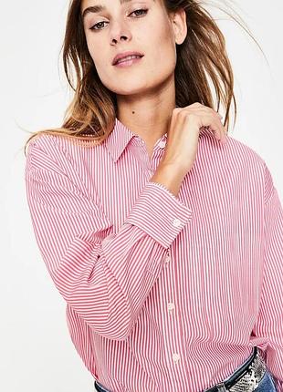 Стильная хлопковая рубашка в полоску от boden