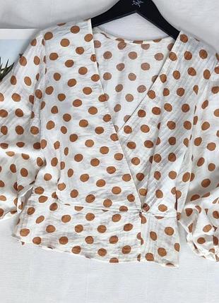 Блуза в горох від mango